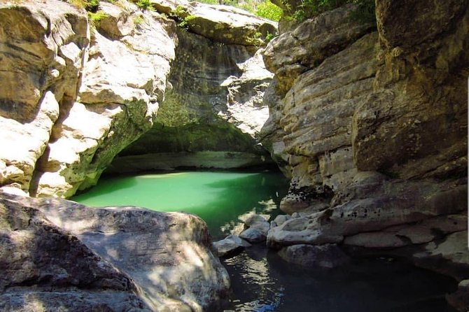 Cave of Pellumbas, Canyons & Castles hiking tour includes lunch - Pellumbas Cave: 500 meters up, 360 meters of stalactites