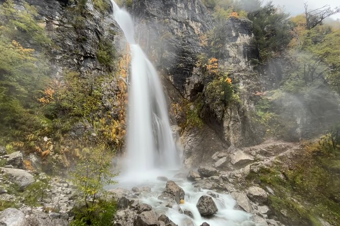 Day tour of Theth from Tirana - Grunasi Waterfall: a one-hour hike with a real river payoff