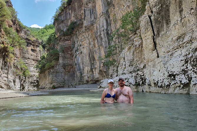From Berat: Osum Canyon and Bogove Waterfall - Gjurma e Abaz Aliut and the Hole of Bride viewpoint: legends, Bektashi spirituality