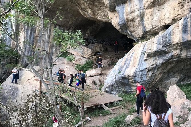 From Tirana: Hiking to Pellumbas Cave and Petrela Castle - Inside Pellumbas Cave: Black Cave scale, lights, and the gallery layout