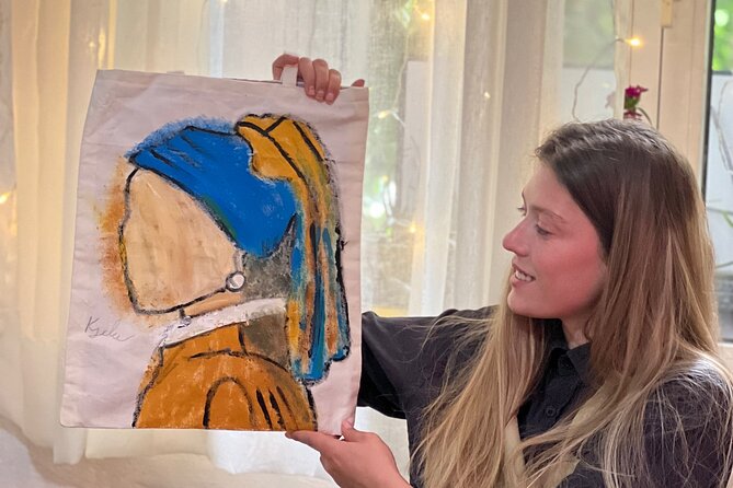Painting on Tote Bags Workshop with Welcome Drink - Painting Your Own Tote Bag at Tirana Colour Wine