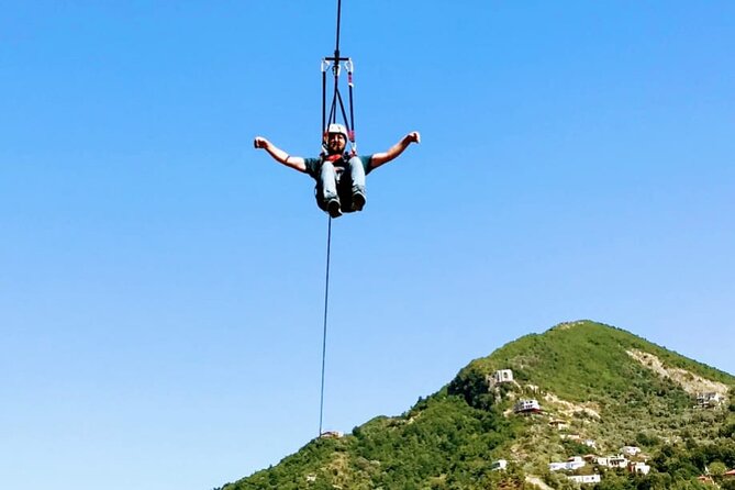 Tirana Zipline Adventure in Petrelë – Albania’s First Zipline - Drone video: optional, extra cost, and worth asking about