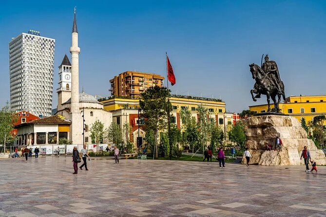 Walking tour of Tirana; History & Culture - Postbllok: understanding the checkpoint monument before you see it
